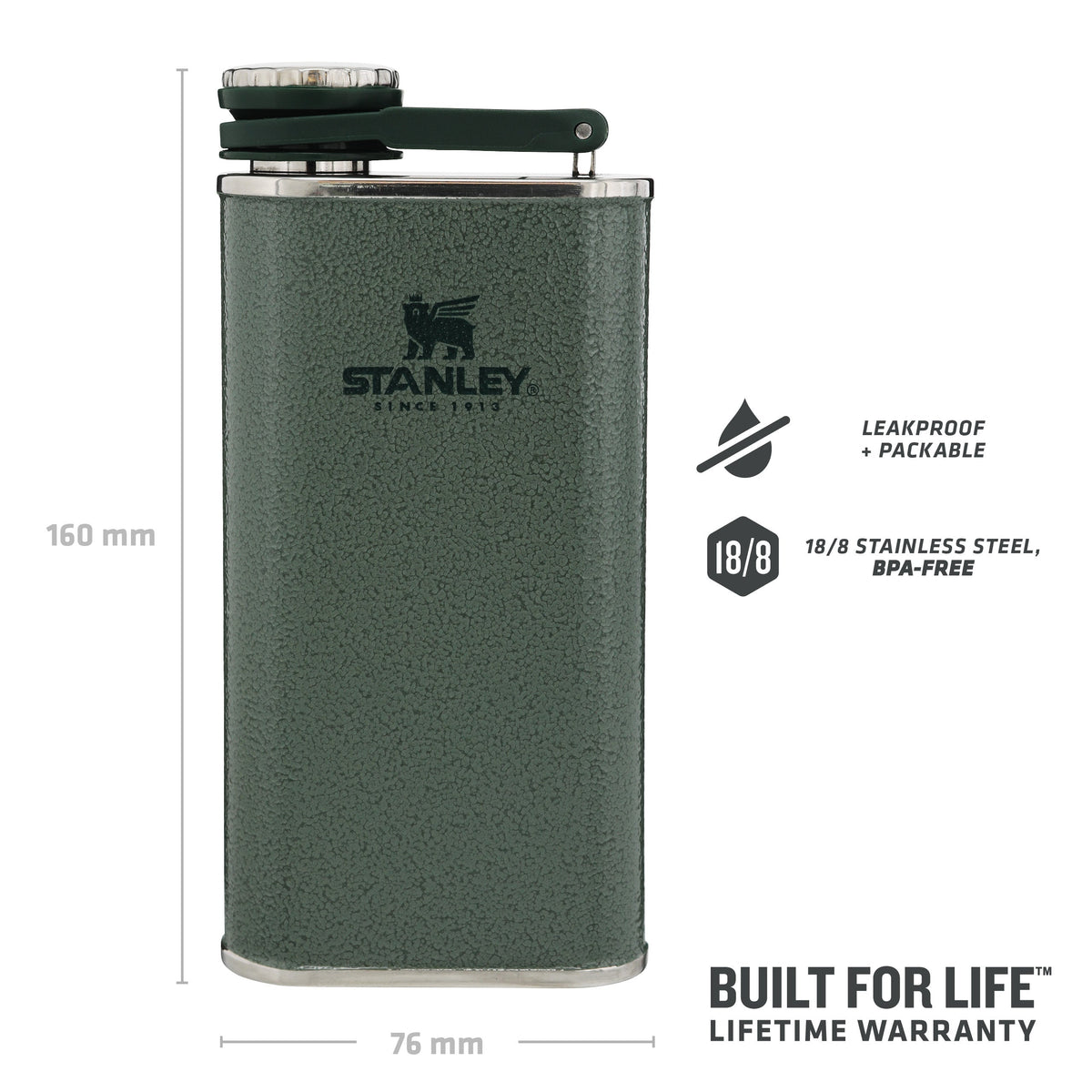 Classic Easy Fill Wide Mouth Flask | 0.23L - Stanley Create