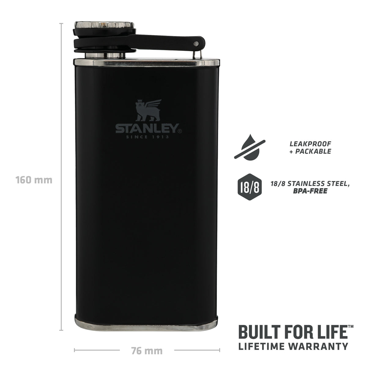 Classic Easy Fill Wide Mouth Flask | 0.23L - Stanley Create