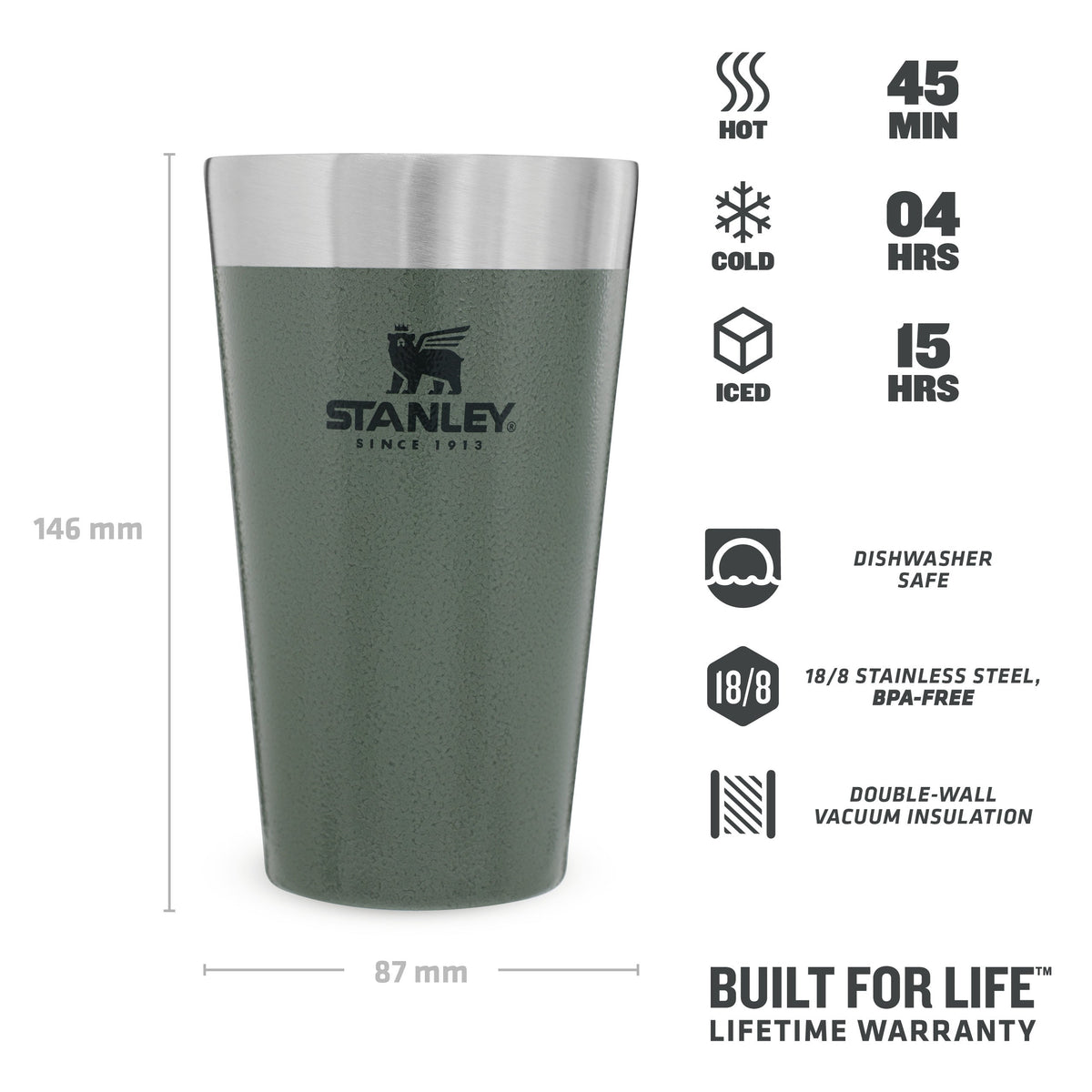 Adventure Stacking Beer Pint | 0.47L - Stanley Create