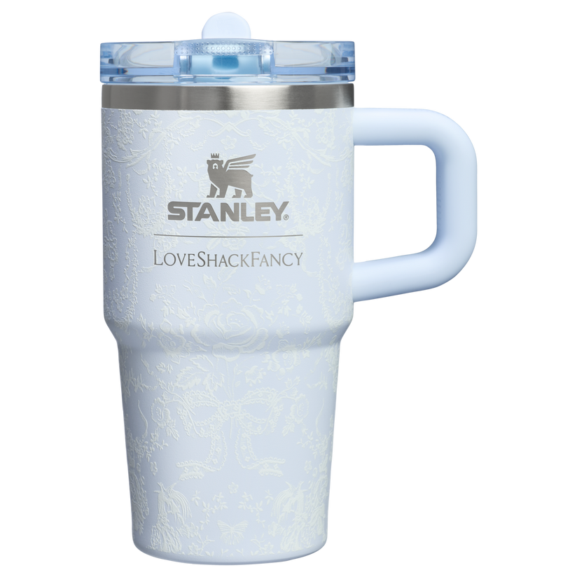 Stanley 1913 x LoveShackFancy Quencher® ProTour Tumbler | 0.59L - Coquette Bow - Chantilly