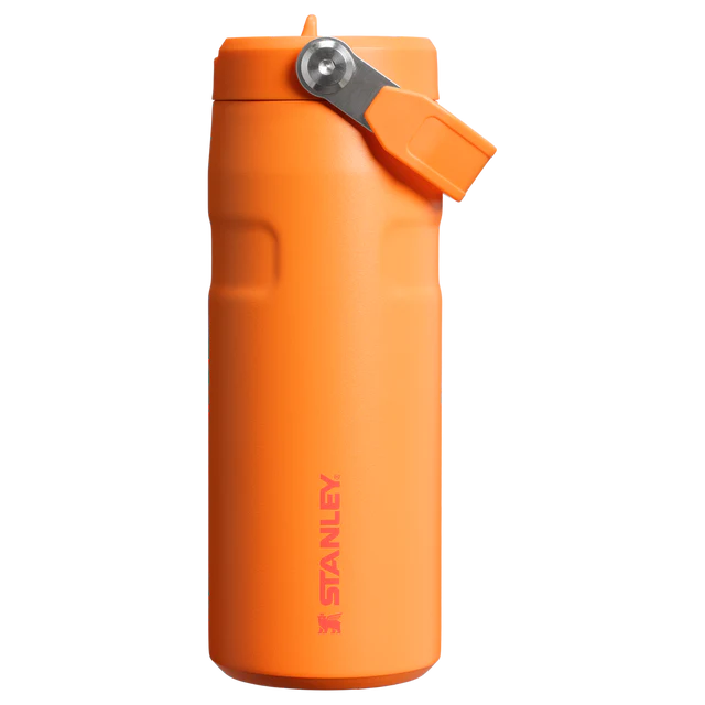 IceFlow™ Bottle Flip Straw 2.0 - Goldenrod Coral