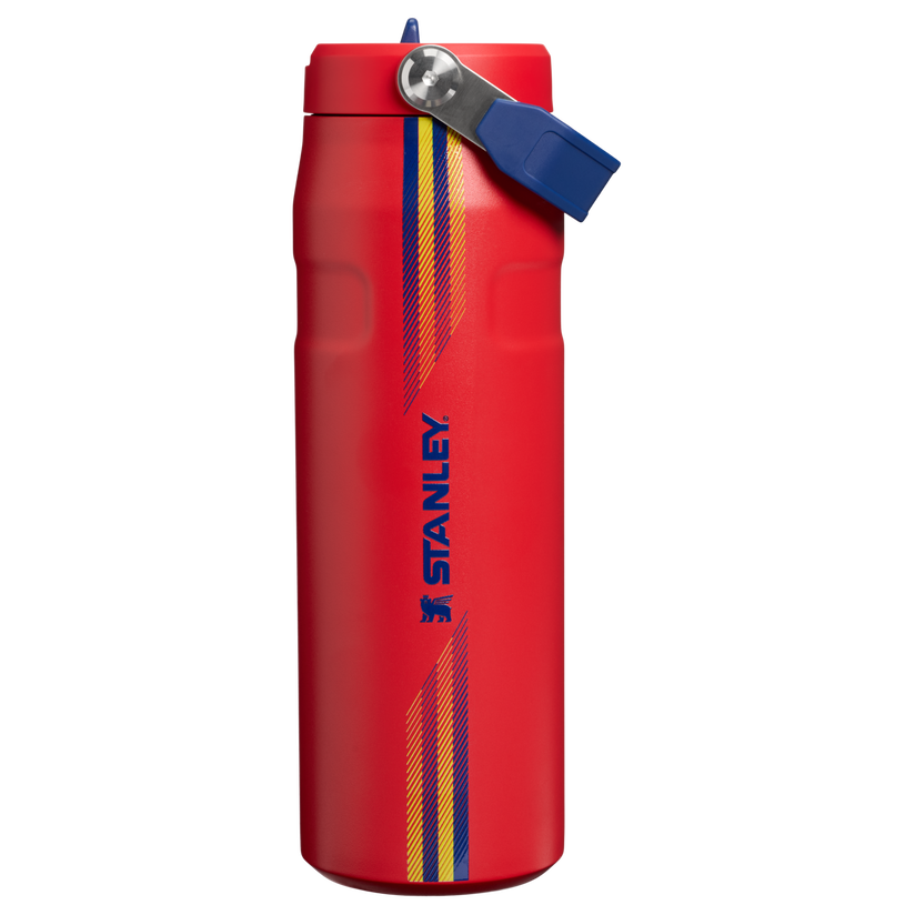 IceFlow™ Bottle Flip Straw 2.0 - Team Red Dark Blue